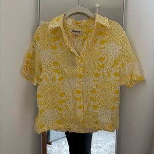 Boden Linen Button Down NWT